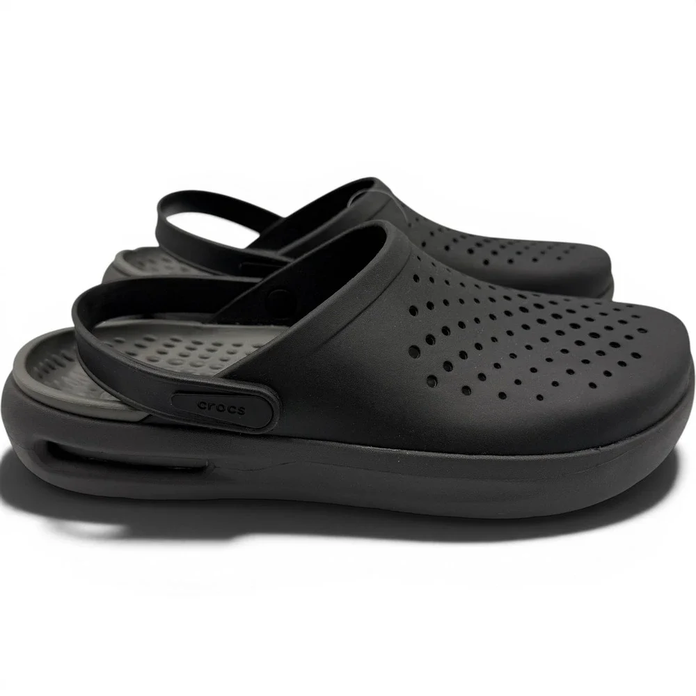 Crocs Inmotion Clog Men 13 Black LiteRide Comfort Sandal 209964-001 **NEW**